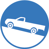 <p>Pente maximale de</p>